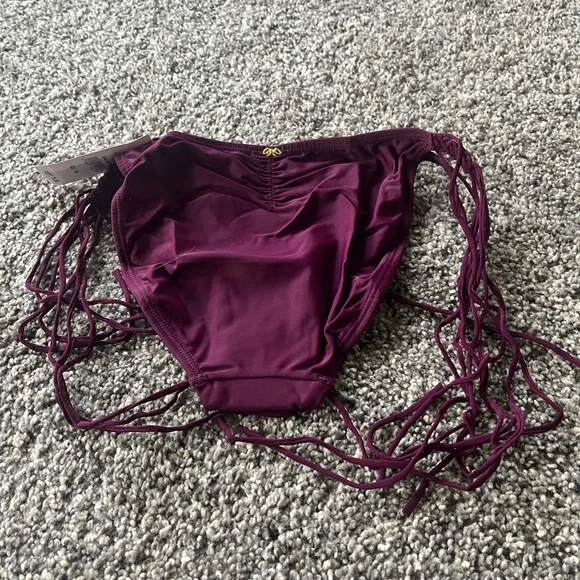 PQ swim Mila bathing suit set in Sangria small top and medium bottom NWT - Picture 12 of 14